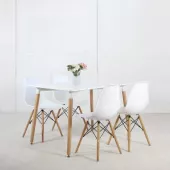 Silla Eames blanca LEVEL LVS-085